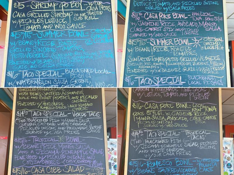 Woo Casa Kitchen Menu