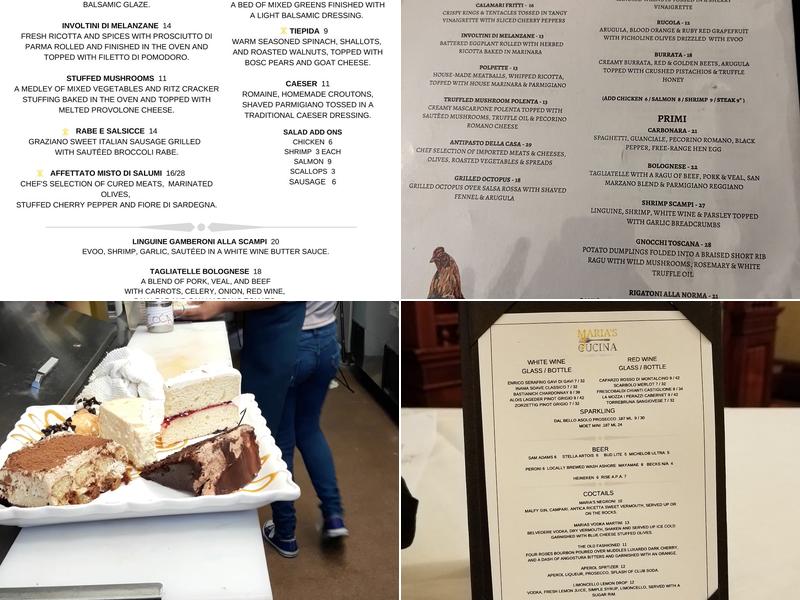 Maria's Cucina Menu