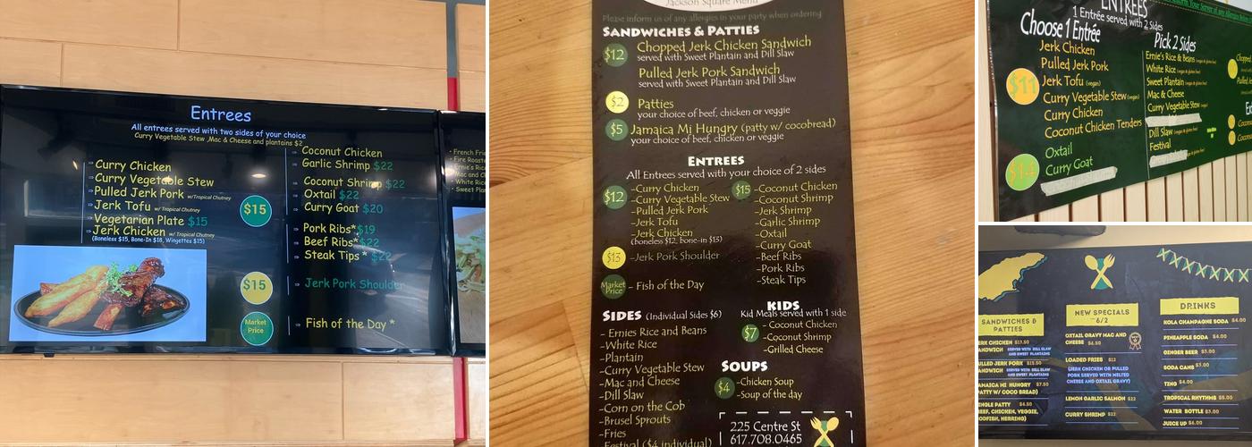 Jamaica Mi Hungry Menu