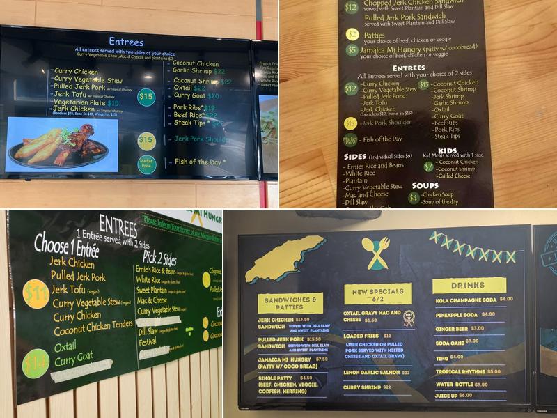 Jamaica Mi Hungry Menu