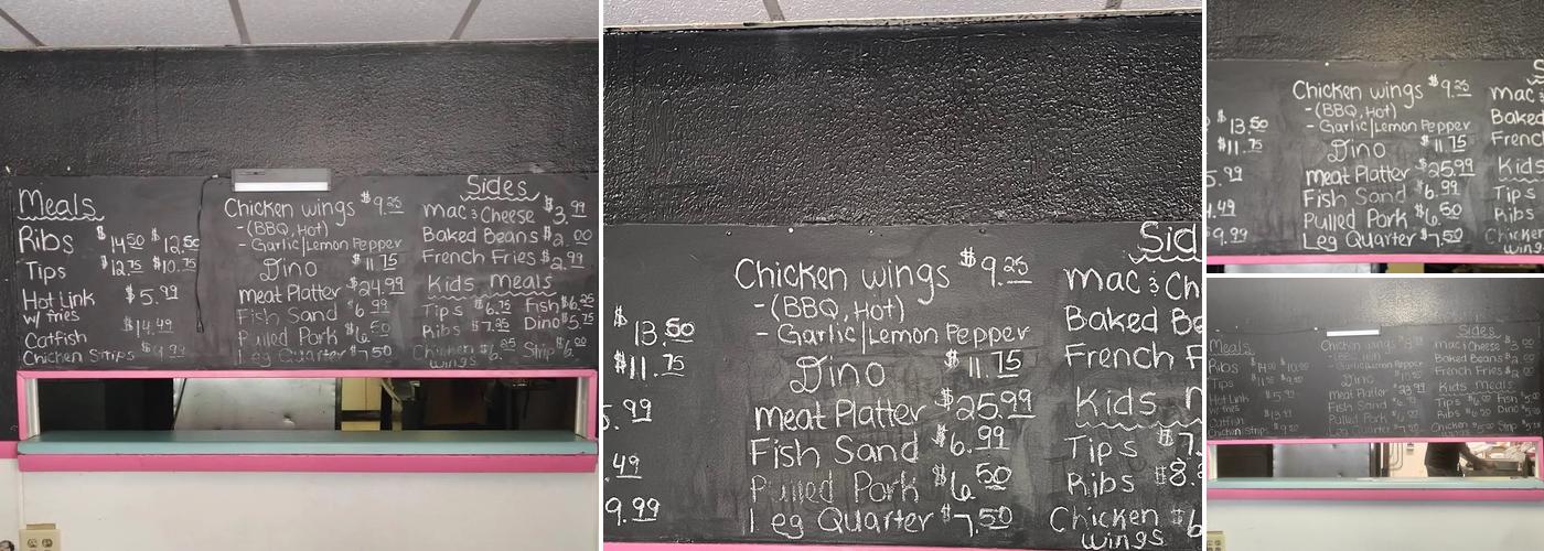 Curly Q's BBQ Menu