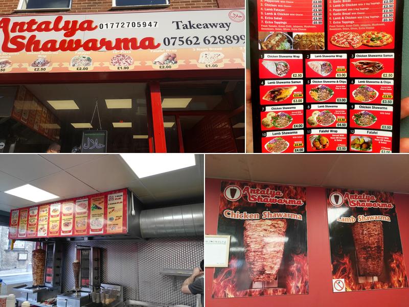 Antalya Shawarma Menu