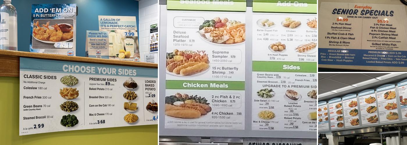 Captain D's Menu