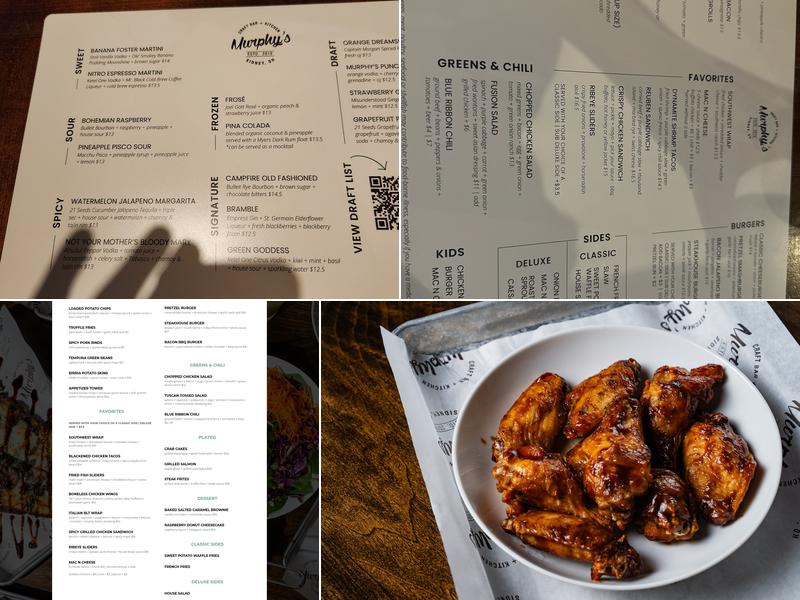 Murphy’s Craftbar + Kitchen Menu