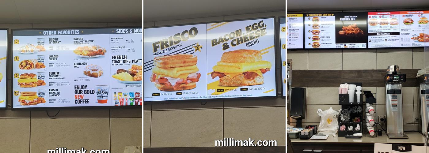 Hardee’s Menu