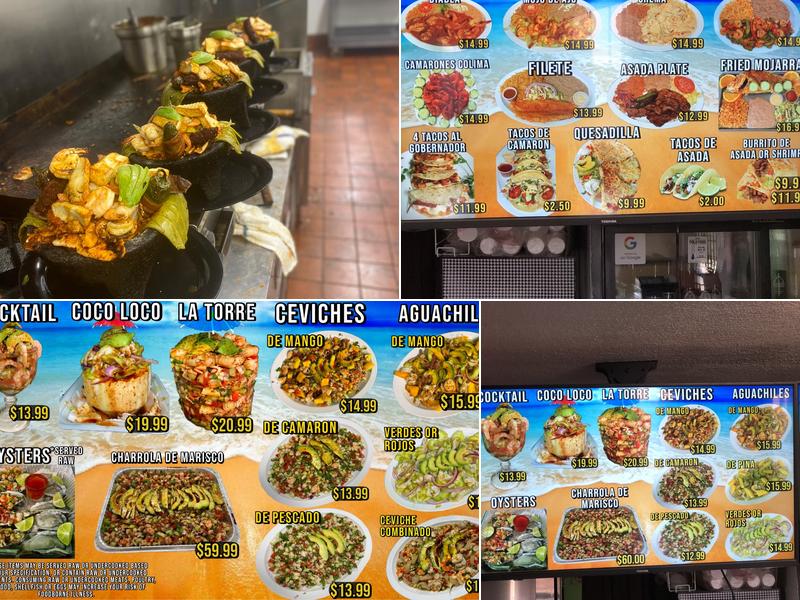 Mariscos Las Palmas Menu