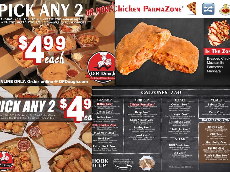 D.P. Dough Menu