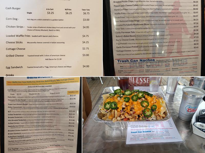 Buford’s Menu