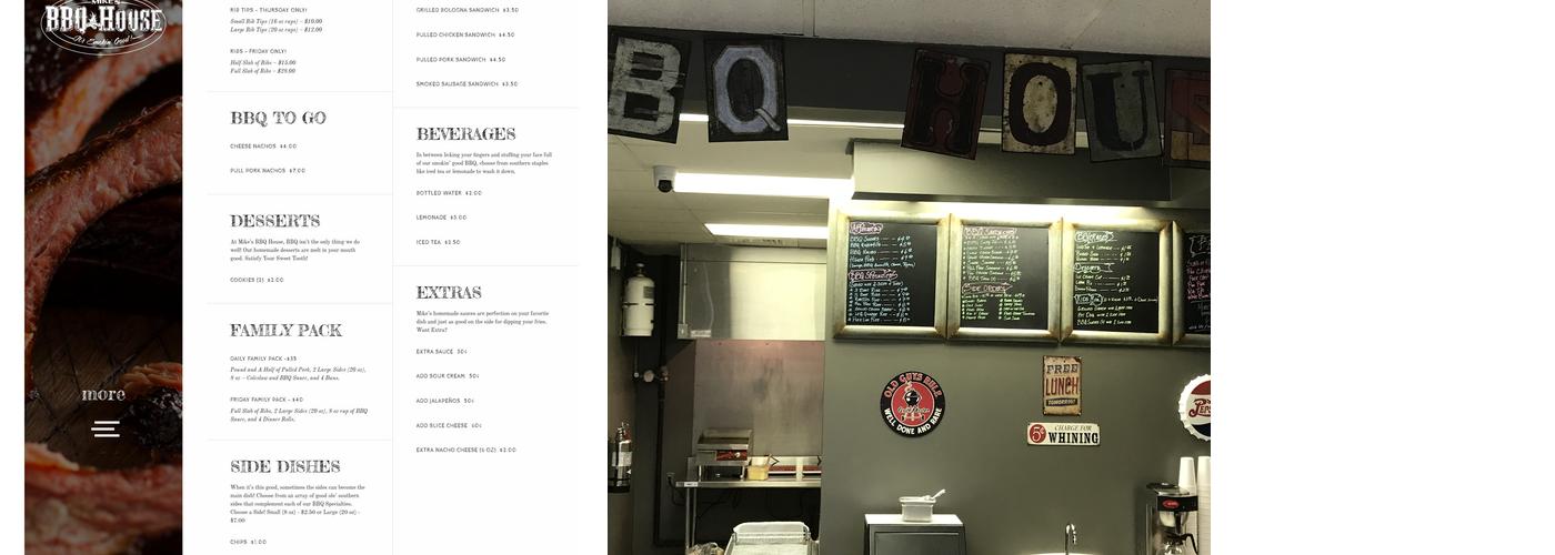 Mike's BBQ House Menu
