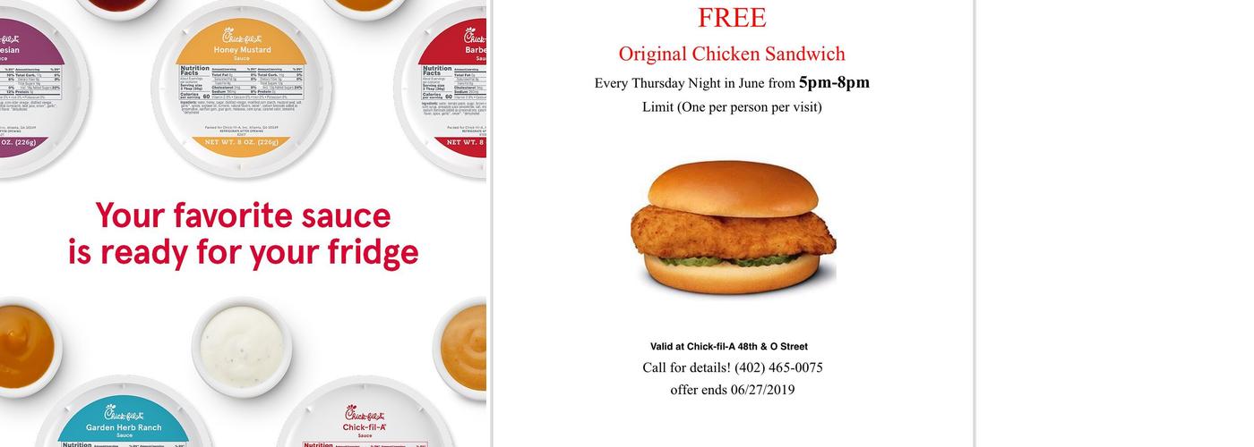 Chick-fil-A Menu