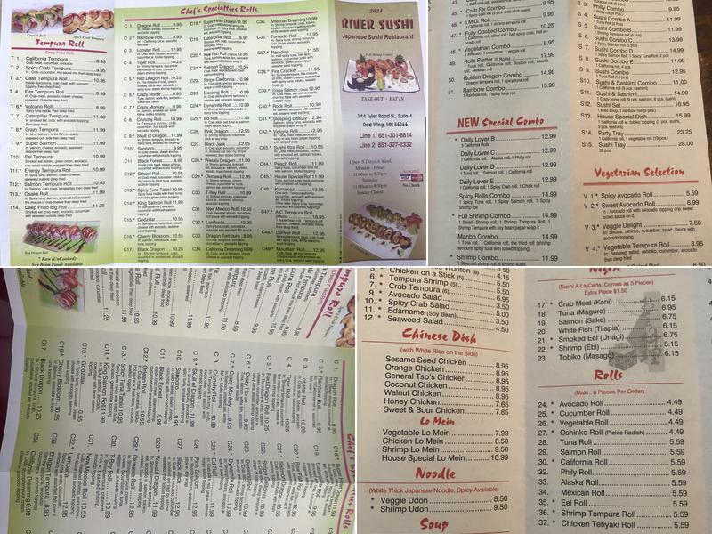 River Sushi Menu