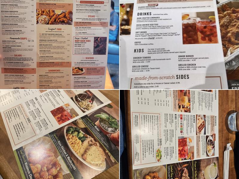 Cheddar's Scratch Kitchen Menu