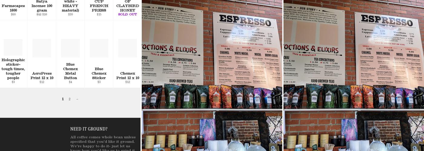 Mama Mocha's Espresso Bar Menu