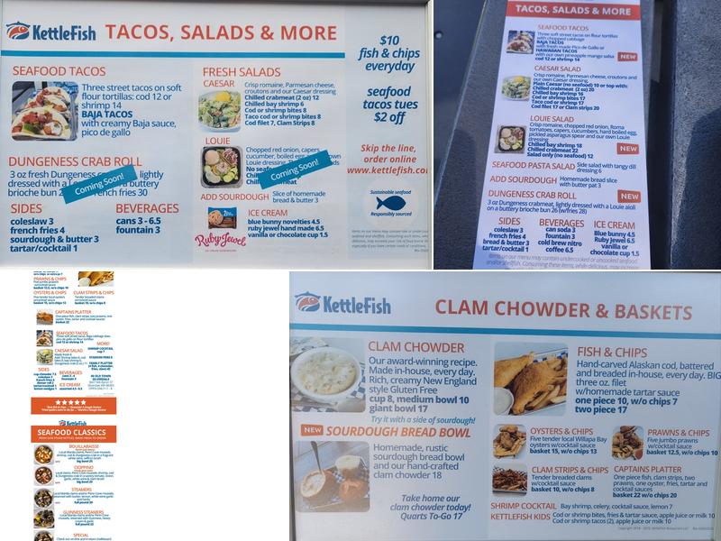 Kettlefish Menu