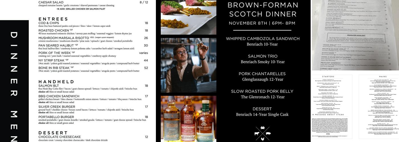 Crabtree Kitchen + Bar Menu