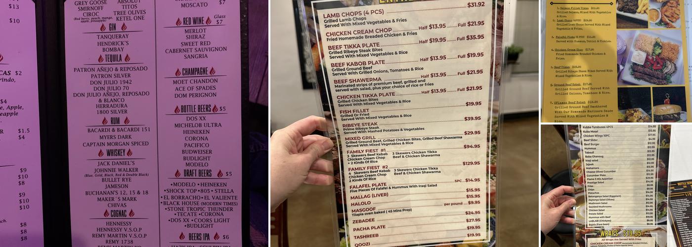 Flame Bar & Grill Menu