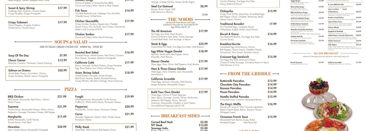 Good Times Cafe Menu