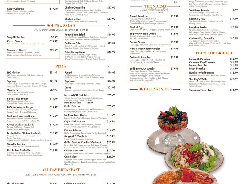 Good Times Cafe Menu