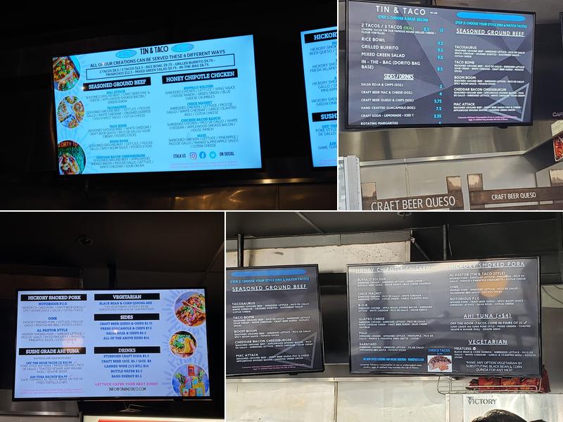 Tin & Taco Menu