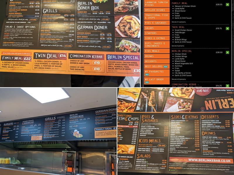 Berlin Kebab (Purley) Menu