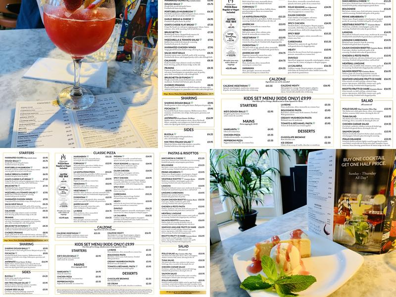 Wallington Pizzeria Menu