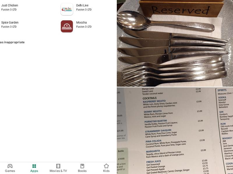 VEL - Indian Kitchen And Bar Menu