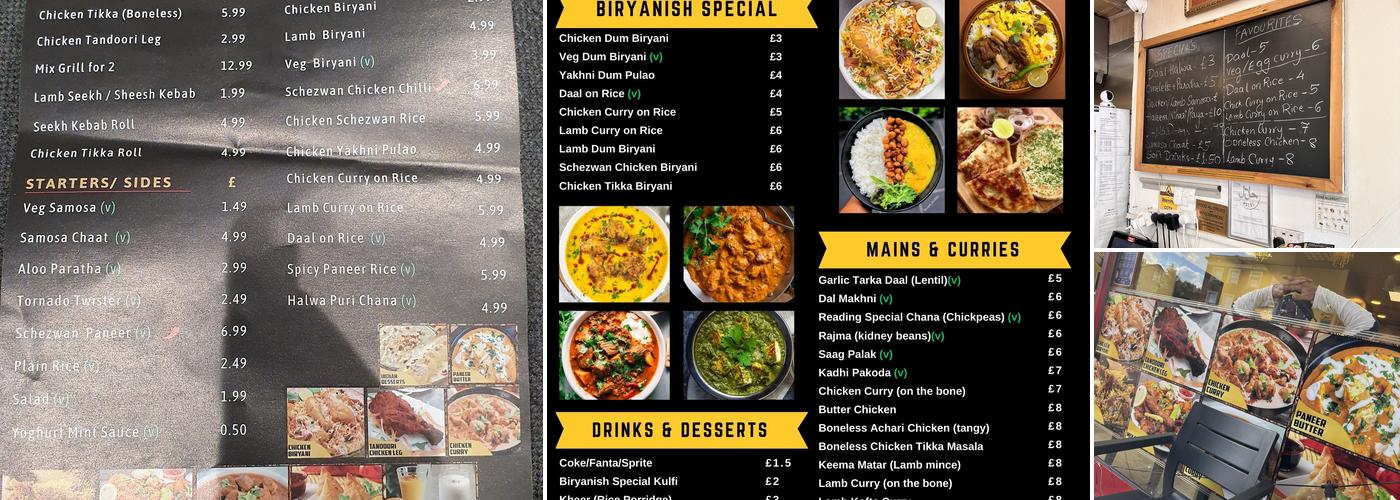 Biryanish Menu