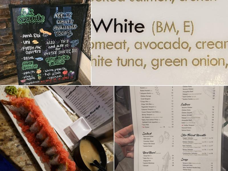 MISO Japanese sushi & bar Menu