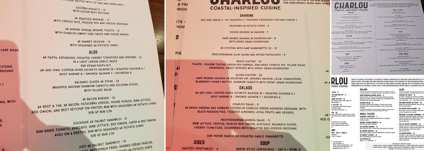 Charlou Menu