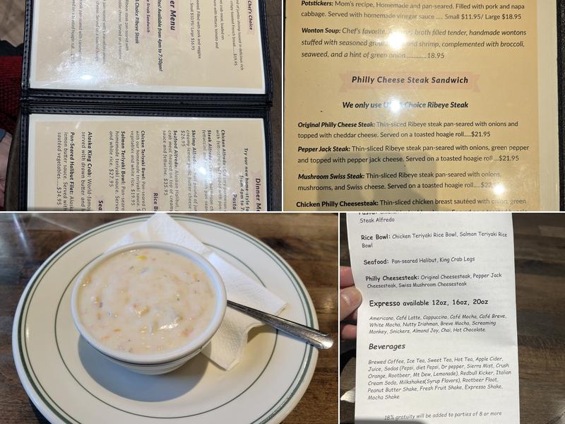 Chowder House Menu