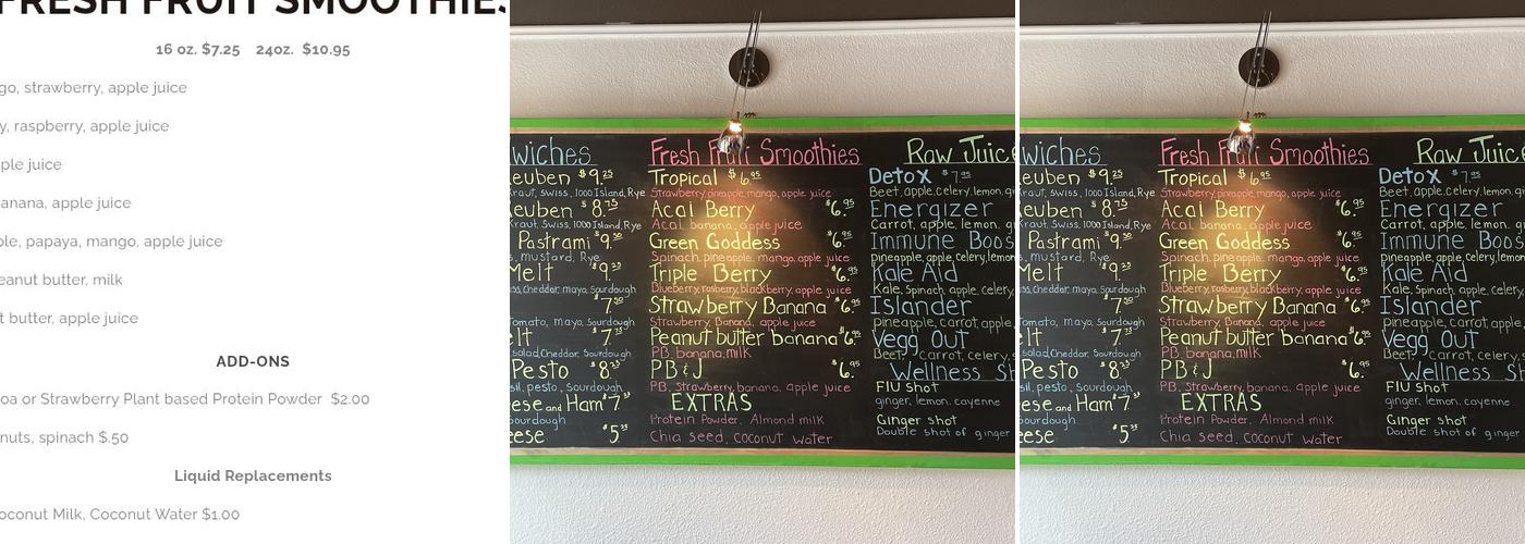 Grumpy's Delicatessen Menu