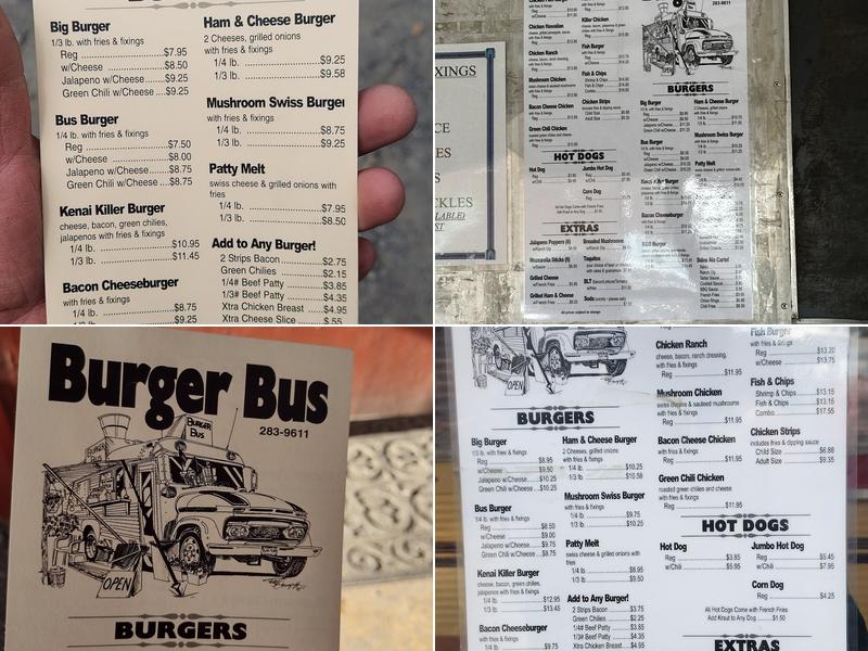 Burger Bus Menu