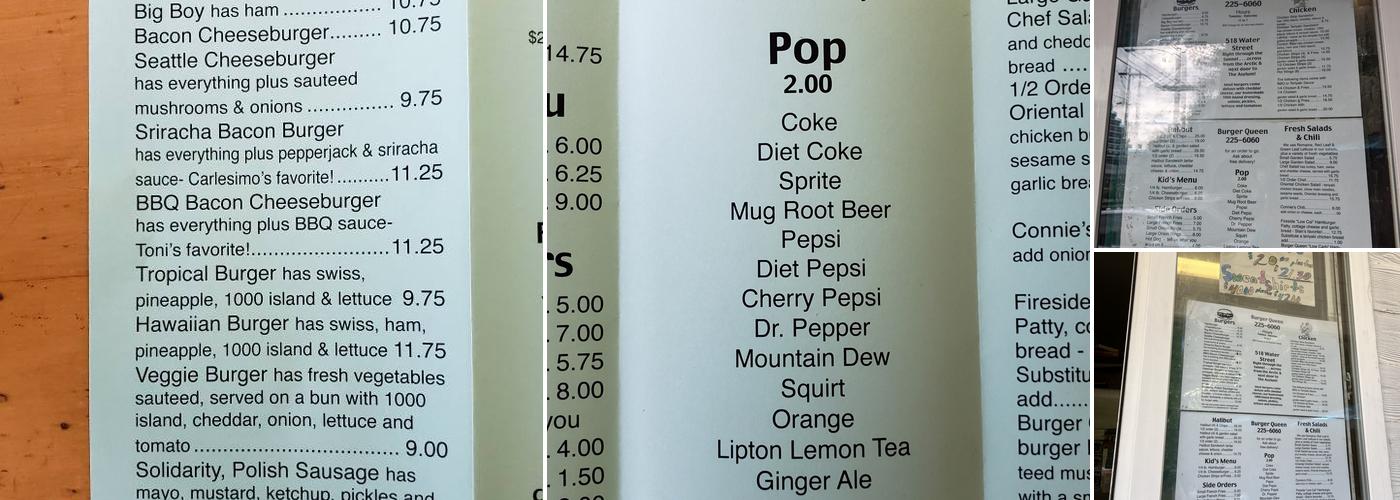 Burger Queen Menu