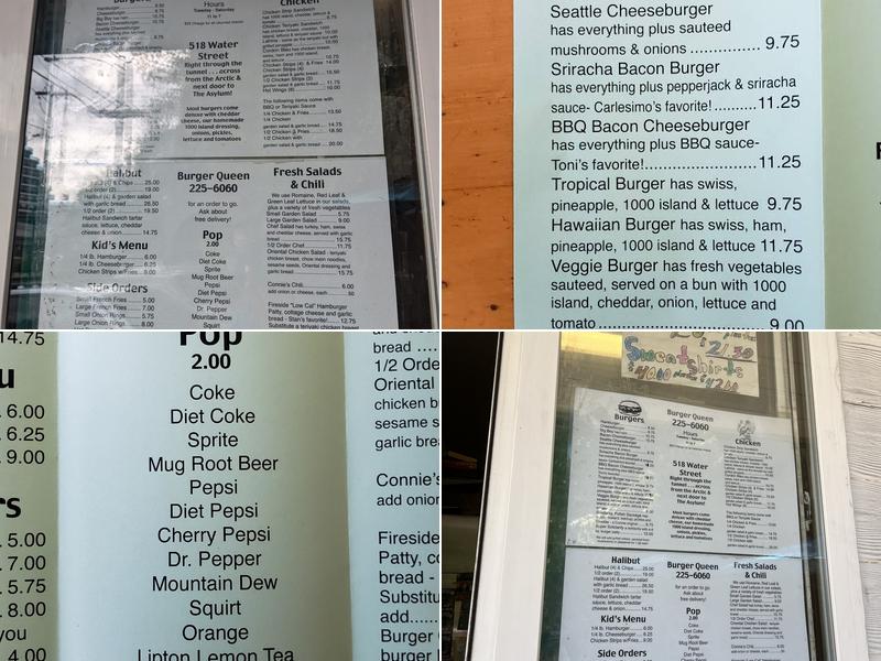 Burger Queen Menu