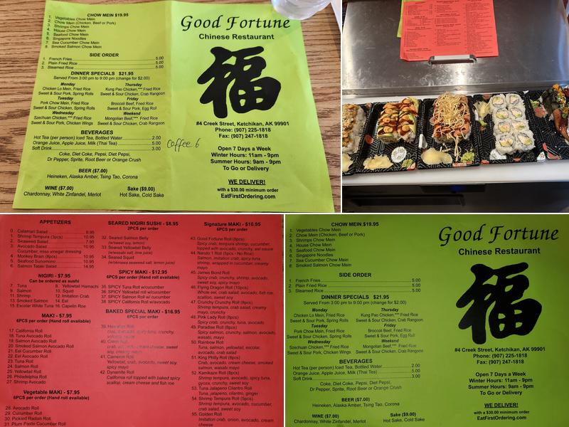 Good Fortune Restaurant Menu