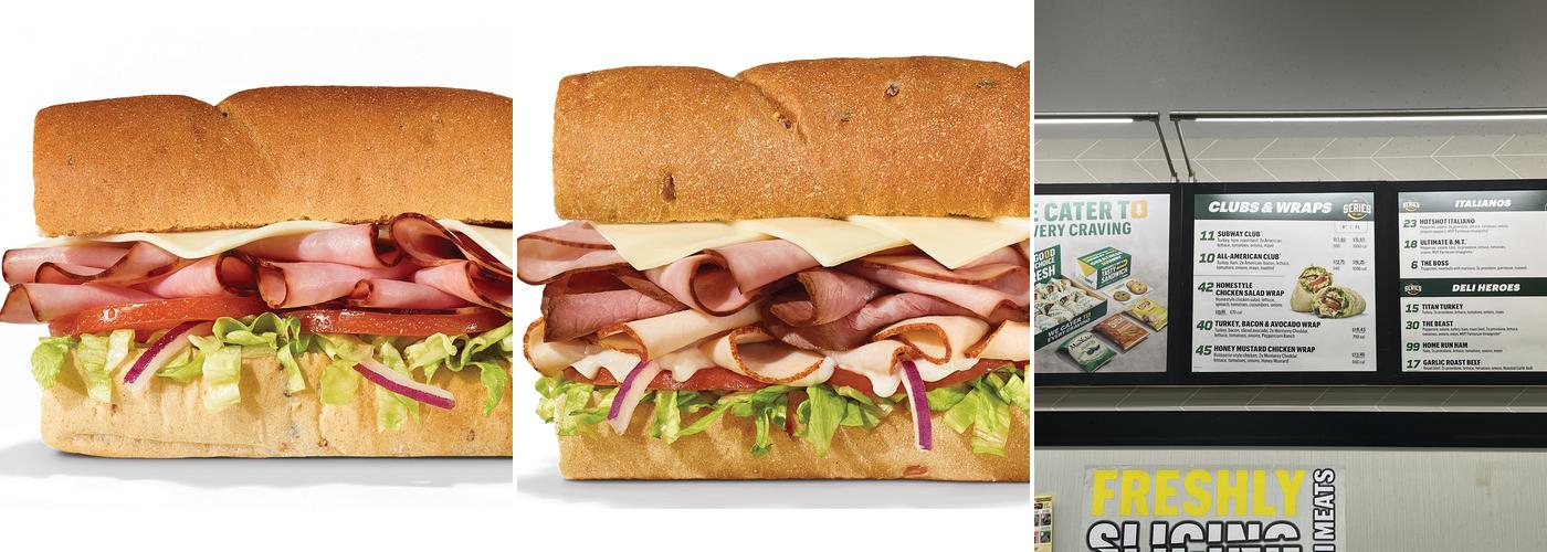 Subway Menu