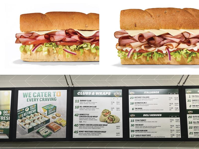 Subway Menu