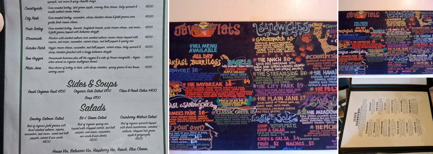 Java Flats Menu