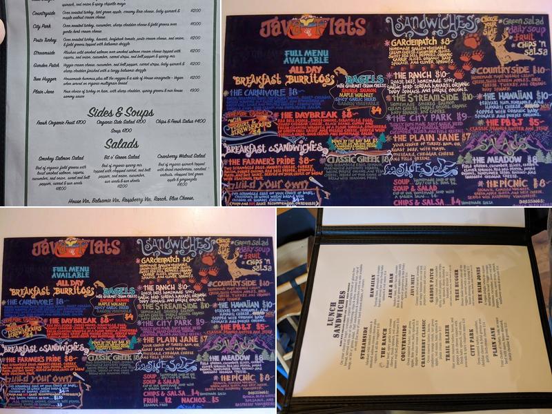 Java Flats Menu
