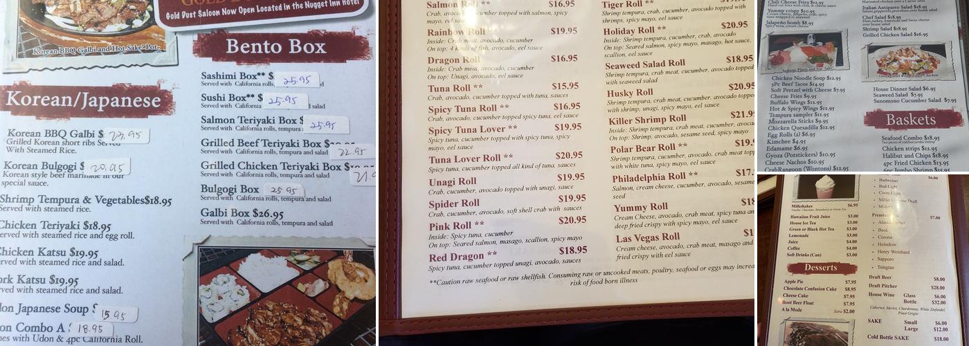 Bering Sea Bar & Grill Menu