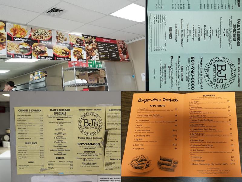 Burger Jim Menu