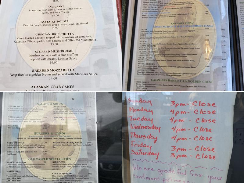 Apollo Restaurant Menu