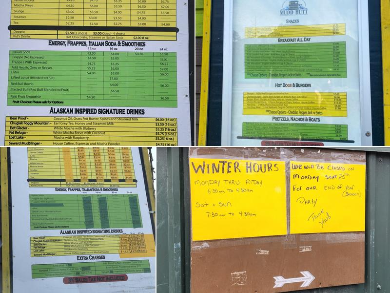 Mudd Hutt Menu