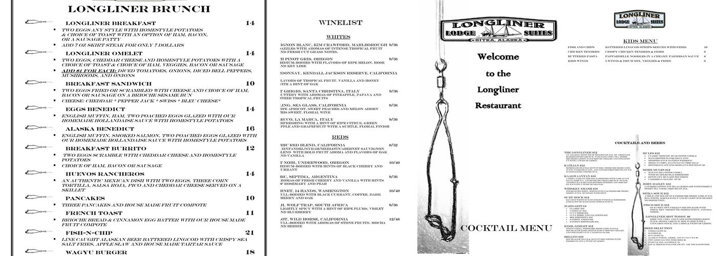 LongLiner Menu