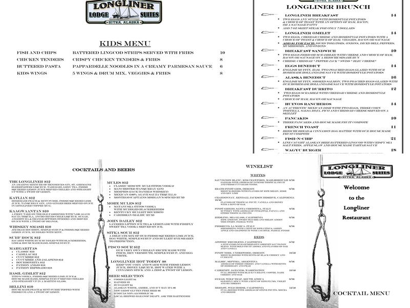 LongLiner Menu