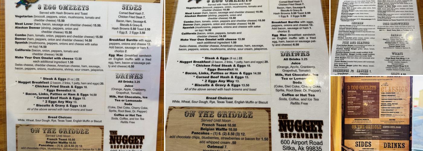 Nugget Restaurant Menu