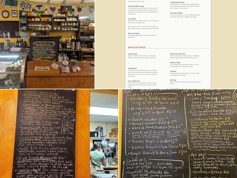 Flying Squirrel Bakery Cafe Menu