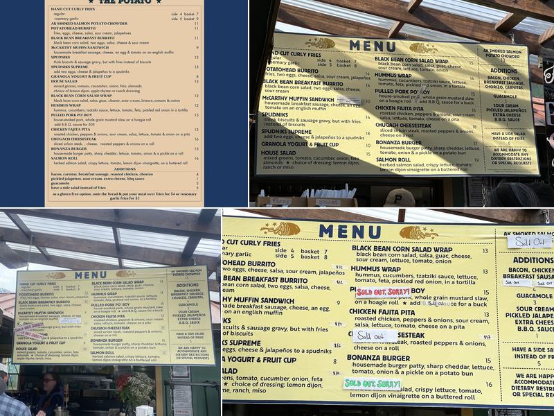 The Potato Menu
