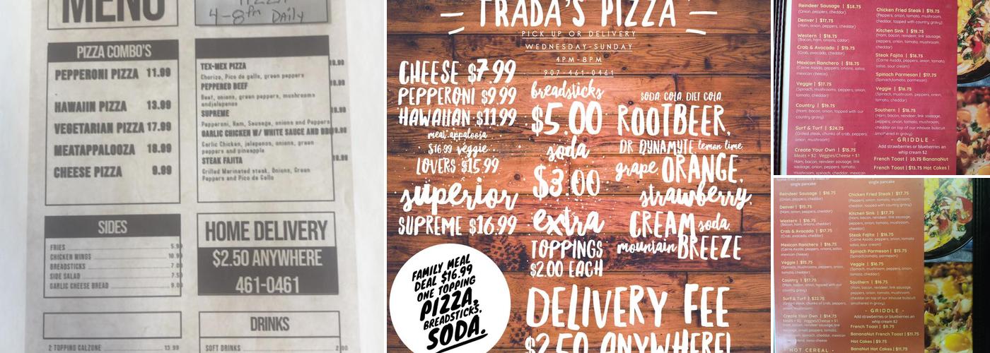 Trada's Breakfast Diner Menu