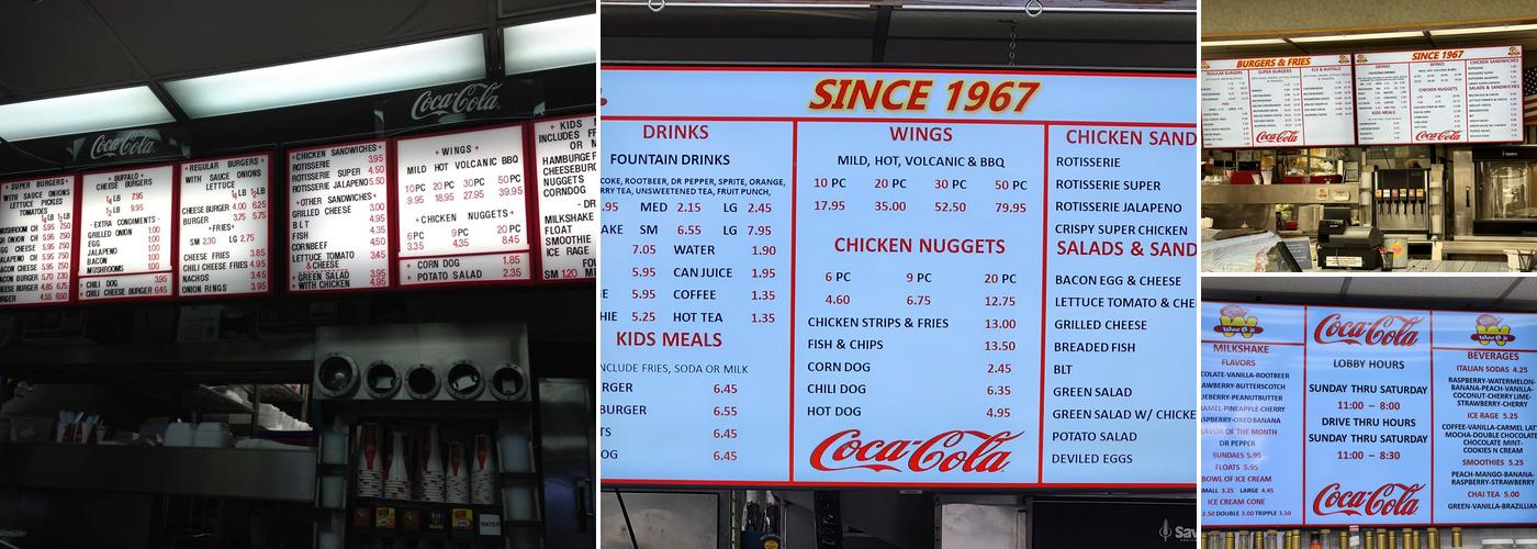 Wee B's Menu